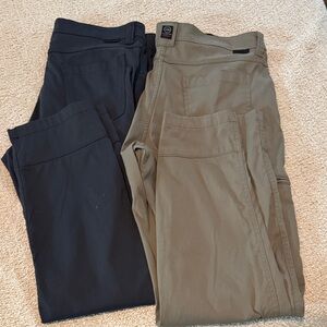 Wrangler Men's Black and Brown Cargo Pants